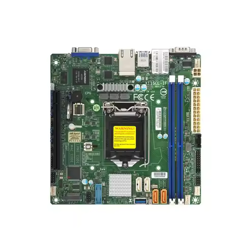Supermicro X11SCL iF LGA1151 Motherboard C242 Chipset DDR4 64GB ECC UDIMM Dual GbE LAN M2 SATA PCIe 