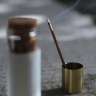 Palo Santo Incense 秘魯聖木線香/玻璃瓶裝 黃銅香座