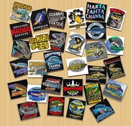 stiker ikan chana isi 30 sticker akuarium channa setiker canan gabus snakehead predator fish aurati 