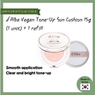 [d'Alba] Vegan Tone-Up Sun Cushion 15g  (1 unit) + 1 refill