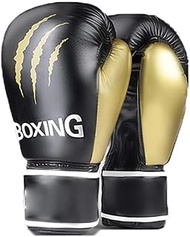 Boxing gloves Boxing Gloves PU Leather 6CM Thick Boxing Gloves Heavy Punch Speed Bag MMA Punching Mitts Kickboxing Sparring Training Gloves for Boxing Muay Thai MMA for Men and Women
