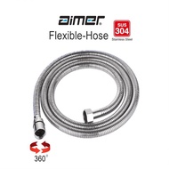 ⭐Aimer AMACC-4415 Stainless Steel Hose Double Interlock Flexible Hose Hand Shower Bidet