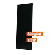 【NEW】110W Full Black Mono Shingled Solar Panel C/W Aluminium Frame