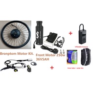 ➳AKM-74MM 36V 250W Electric Bicycle Engine 16*1-3/8\" (349)  Motor Wheel Ebike Conversion Kit wi ☝-