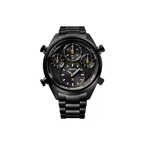 SEIKO Presage Mechanical Movement Stainless Steel Strap Watch Men's Watches Black Dial SFJ007P1