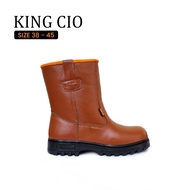 KINGCIO Tan leather safety boots Kasut Safety Lelaki Kasut Kerja Lelaki Kasut Safety Boot Lelaki Kas