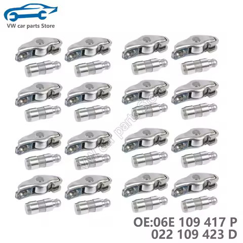INA16PCS 06E109417E 06E109417P 022109423A Rocker Arm Lifter Set for Audi A3 VW Golf Passat 1.8T 2.0T