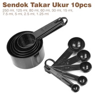 Measuring Spoon Set of 10 pcs - Measuring Spoon - Measuring Spoon Set 250 ML, 125 ML, 80 ML, 60 ML, 