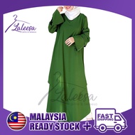 LALEESA LD257275 DRESS MAIDA Irregular Loose Casual Long Dress Muslimah Dress Women Dress Plus Size Baju Raya 2024