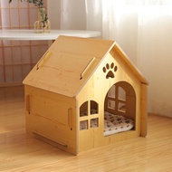 ◊Cat House Dog House Four Seasons Universal Cat Villa Sleeping Pad Pet Products Detachable House Type Rabbit House Squir