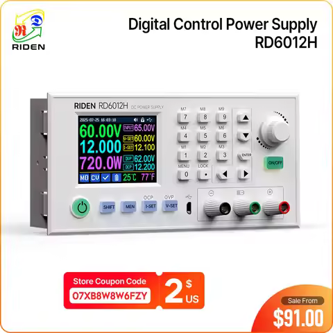 RD Riden RD6012H RD6012H-W 60V 12A DC to DC Buck Boost Module Device