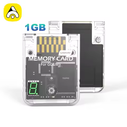128MBytes Memory Card For Gamecube/ Wii(RVL-001) With A Digital Display & 8 Virtual Memory Cards Of 