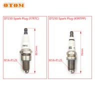 OTOM DT230 Spark Plug F7RTC & K9RTPP Ignition Device For YAMAHA MT250 2 Stroke dt 250cc Motocross Mo