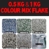 ( 0.5KG &amp; 1KG ) Colour Flake Only | For Floor Wall Serpihan Berwarna Lantai Tandas Epoxy Flake Coating