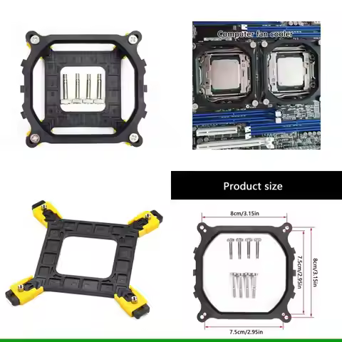 U55C CPU Heatsink Backplate Bracket for 115X 1366 2011 Motherboard Fan Cooling Mounting Sheet Plate 
