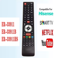 NEW Original for Hisense SMART TV Remote control RM-L1365 ER-33911BROH for NETFLIX ER-33911HS ER-33911 Compatible TV model 32k220v EN-33911