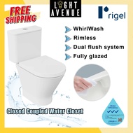 Rigel R-WB9246F Rimless Closed Coupled Toilet Bowl