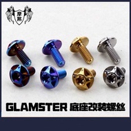 Suitable for SHOEI GLAMSTER Base Screw Helmet Goggles Screw Modified Titanium Alloy Screw