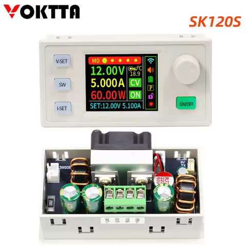 SK120S CNC Step-down Power Supply Module Converter Voltage Regulator Constant Volt Current Solar Cha