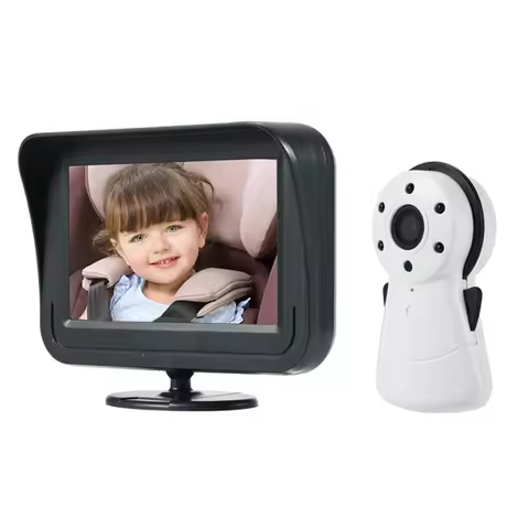 B29C-Secure Baby Nanny Monitoring 4.3 Inch Video Car Monitor With Night Vision And Audio Talk