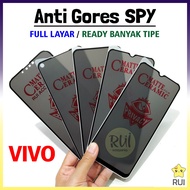 LAYAR Anti-Scratch SPY Vivo 1920 1938 1902 1820 1904 1724 1718 1901 BLACK Ceramic Full Screen Privac