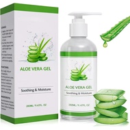 Aloe Vera Gel 280ml, 100% Pure Natural Organic Aloe Vera Gel, With Soothing, Moisturizing and Nouris