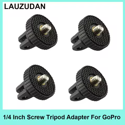1/4 Screw Converter Mini Tripod Adapter for GoPro 13 12 11 10 9 Insta360 X5 X3 X4 DJI Action 5 Pro 4