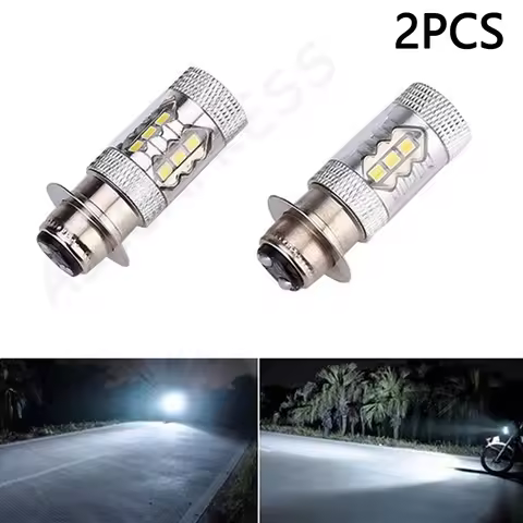 ATV 2Pcs High-Performance 80W White P15D H6M LEDs Suitable for Raptor Blaster 200 350 YFZ 450 TRX 40
