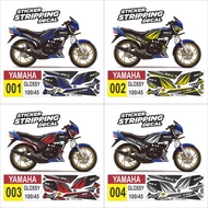 Yamaha RX Z 2-Stroke Striping Sticker 85 Variations AR01 glossy all ready