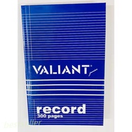 Valiant record book 300 pages