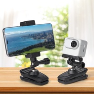 สำหรับ GoPro HERO 12 11 10 9 8 7คลิปหนีบโทรศัพท์มือถือแบบคลิปหมุน360 ° สำหรับ DJI Action 4 Insta360 GO 3 One X