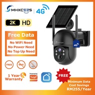 MHXCEES CCTV 4G Solar Wireless CCTV[No WiFi/Sim Card/Electricity Required]+Free Lifetime Data