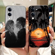 For Vivo Y04 Y19e Lens Protective Casing Vivo Y04 Y19e 2025 New Fashion Sunset Soft Silicone Phone C