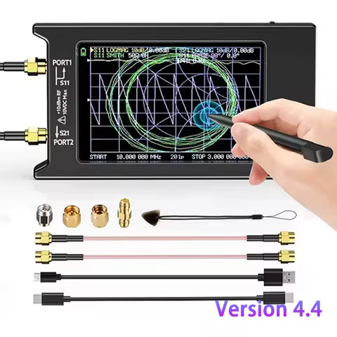 2025 Spectrum Anslyzer V4.4 NanoVNA-H4 Vector Network Antenna Analyzer 10KHz-1.5GHz MF HF VHF UHF Tu