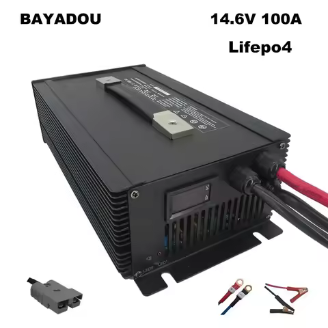 2000W 14.6V 100A Lifepo4 Fast Charger For 4S 12V 400AH 500AH 800AH Iron Phosphate LFP Energy Storage