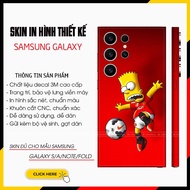 Samsung S22/S23/S24 Ultra/Fold4/5/6 Printed Skin Sticker |SK_SS005| Detailed CNC Cutting Mold, Sharp
