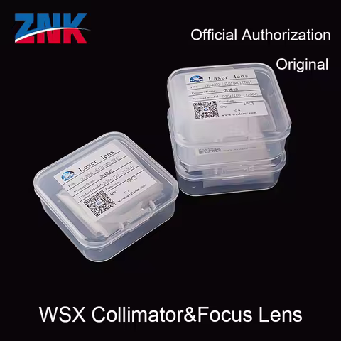 ZNK Original WSX Collimator&Focus Lens D30F100/125/150 1064nm Quartz Fused Silica For WSX Laser Head