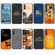 Realme 3 5 6 Pro 5i 5s 6i 7i hermes Sleek Black Border TPU Case | Minimalist Design, No Duplicates