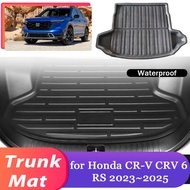 Car Trunk Mat for Honda CR-V CRV 6 RS 2023~2025 2024 Luggage Rug Tray Waterproof Cargo Boot Pad Line