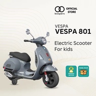 (Koopers Official Store) Original Vespa 801 6V Electric Ride-On Scooter With MC Mark EN71