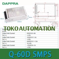 PART COMPONENTS Q-60D Q60-D AC-DC Quad output Open frame power supply SU60