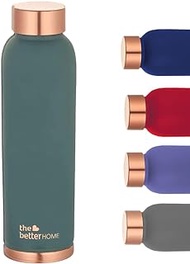 The Better Home Copper Water Bottle 1 Litre | 100% Pure BPA Free with Anti Oxidant Properties of (Teal),(Pack of 1)