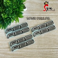 ABS emblem sticker made of embossed resin for yamaha aerox nmax fazzio