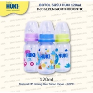 HUKI Flat Dot Milk Bottle 120ml HUKI Milk Bottle 120ml Flat Dot