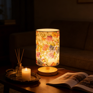 Bohemian Colorful Floral Bedside Night Lamp, Plug-in Night Light Bedroom, Dim Light Night Bedroom De