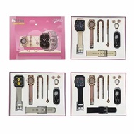 Luxury A68plus Smart Watch 2025 Necklace Earrings Bracelet Ring A58 A68 A89 Plus Combo A68plus A58pl