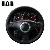 Car Steering Wheel Cover For Audi A2 8Z A3 8L Sportback A4 B6 Avant A6 C5 A8 D2 TT 8N S3 S4 RS 4 RS 