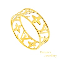 Dreams Jewellery Cincin LV Emas 916 Original / LV Ring 916 Gold Original Cincin Bajet Emas 916