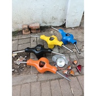 C50 steering wheel, exhaust, top/, Honda C50 headlight,/fispot