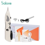 Salorie Electronic Acupuncture Pen Rechargeable, Acupuncture Therapy Device Tens Point Detector Acupuncture Massage Meridian Energy Pen for Body pain Relief